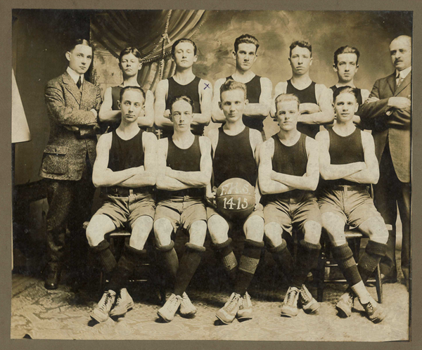 1914-1915 Boys Basketball Team